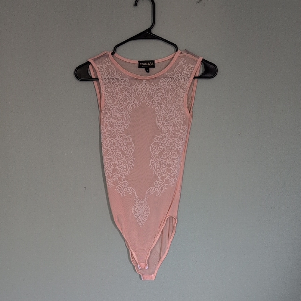 Pink Lace Women Top